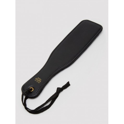 Черная шлепалка Bound to You Faux Leather Small Spanking Paddle - 25,4 см.