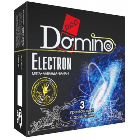 Ароматизированные презервативы Domino Electron - 3 шт.